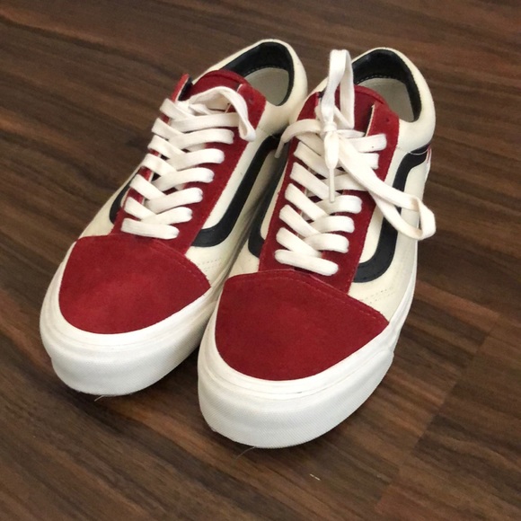 vans vault red dahlia